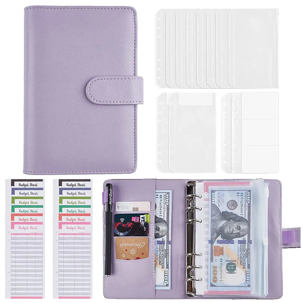 Budget Binder A6 with Cash Envelopes & Organizer Pockets